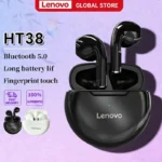 Lenovo HT38 TWS Sport Earphones, Mini Wireless Bluetooth Headset, HiFi Stereo Bass Fast Charging Case Sweatproof Running Earbuds
